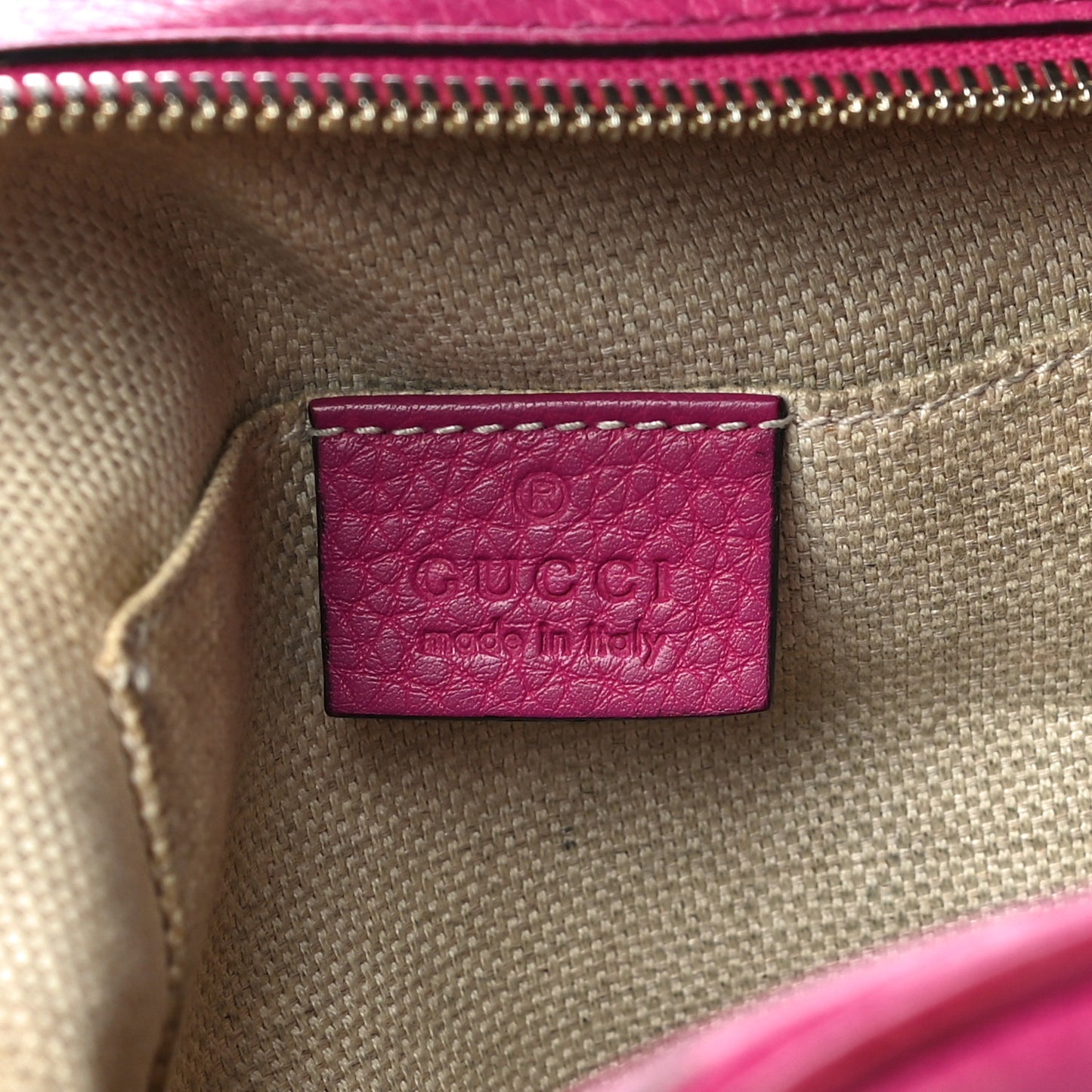 Cellarius Calfskin Small Soho Disco Bag Bright Bouganville