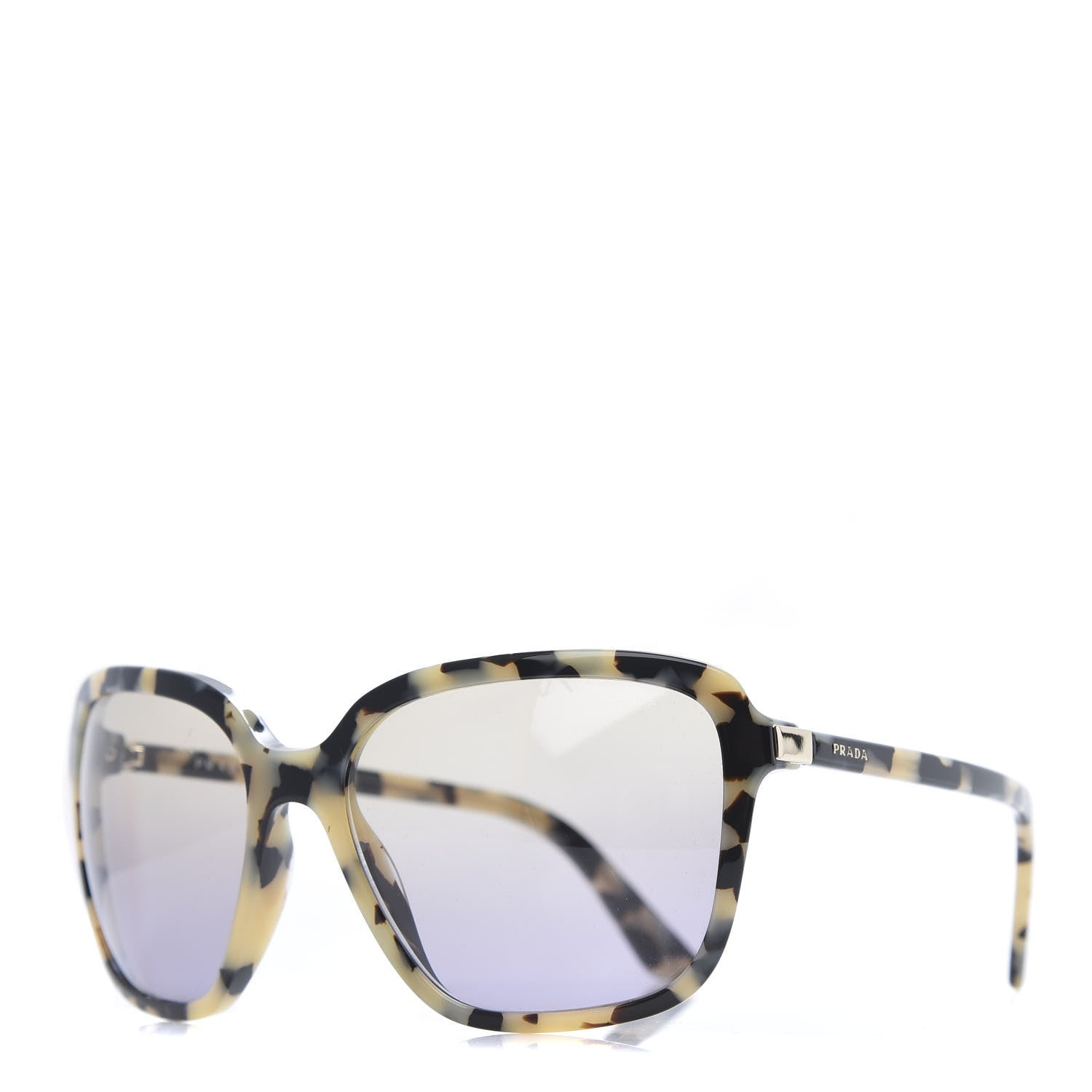 Prada Acetate Square Sunglasses SPR 10V Tortoise 1 of 8