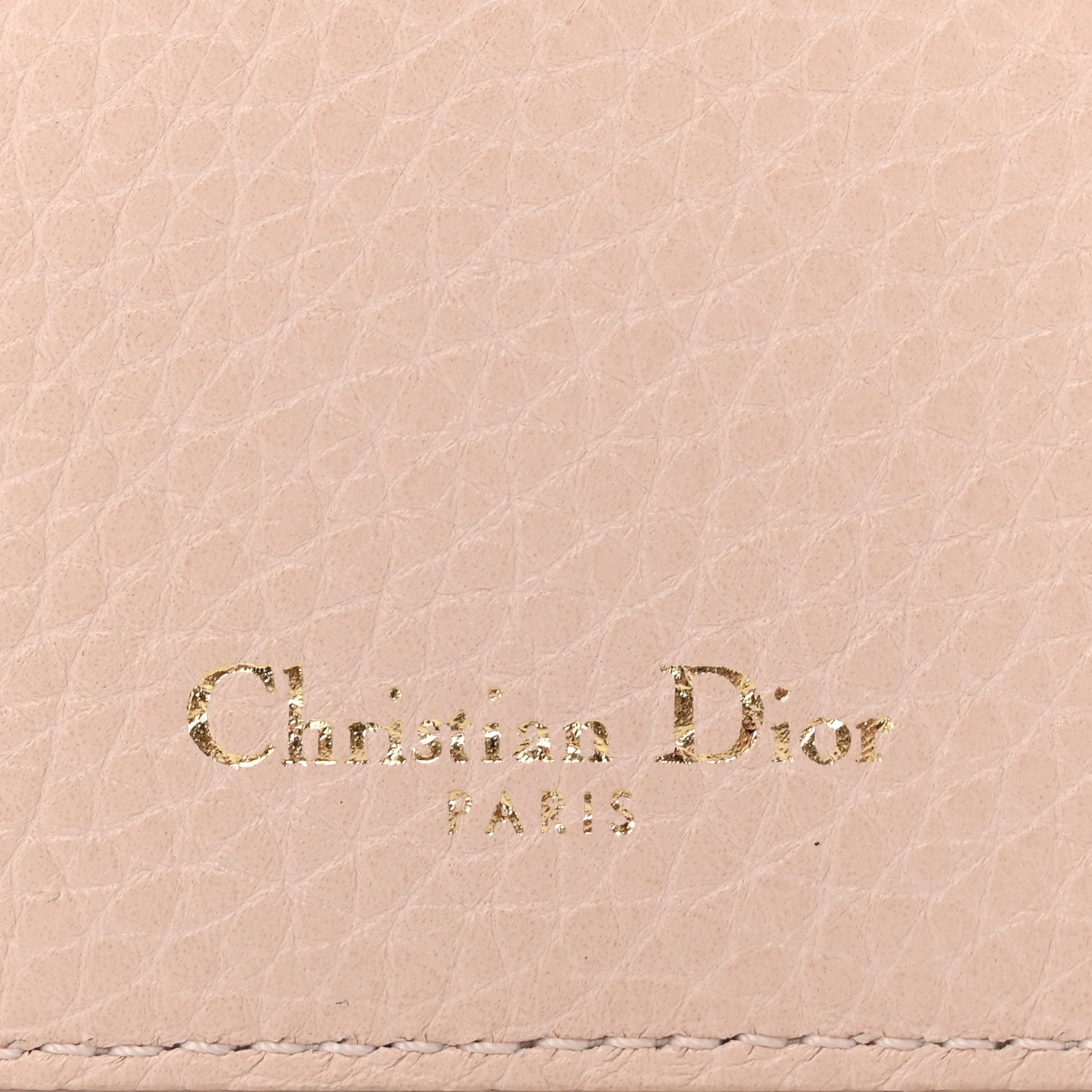 Christian Dior Grained Calfskin Cannage Diorama Card Holder Rose Poudre 6 of 10