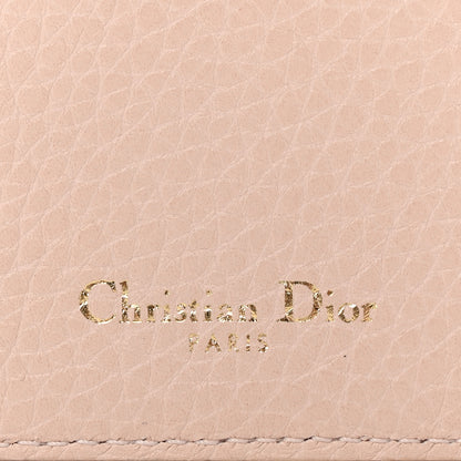 Christian Dior Grained Calfskin Cannage Diorama Card Holder Rose Poudre 6 of 10