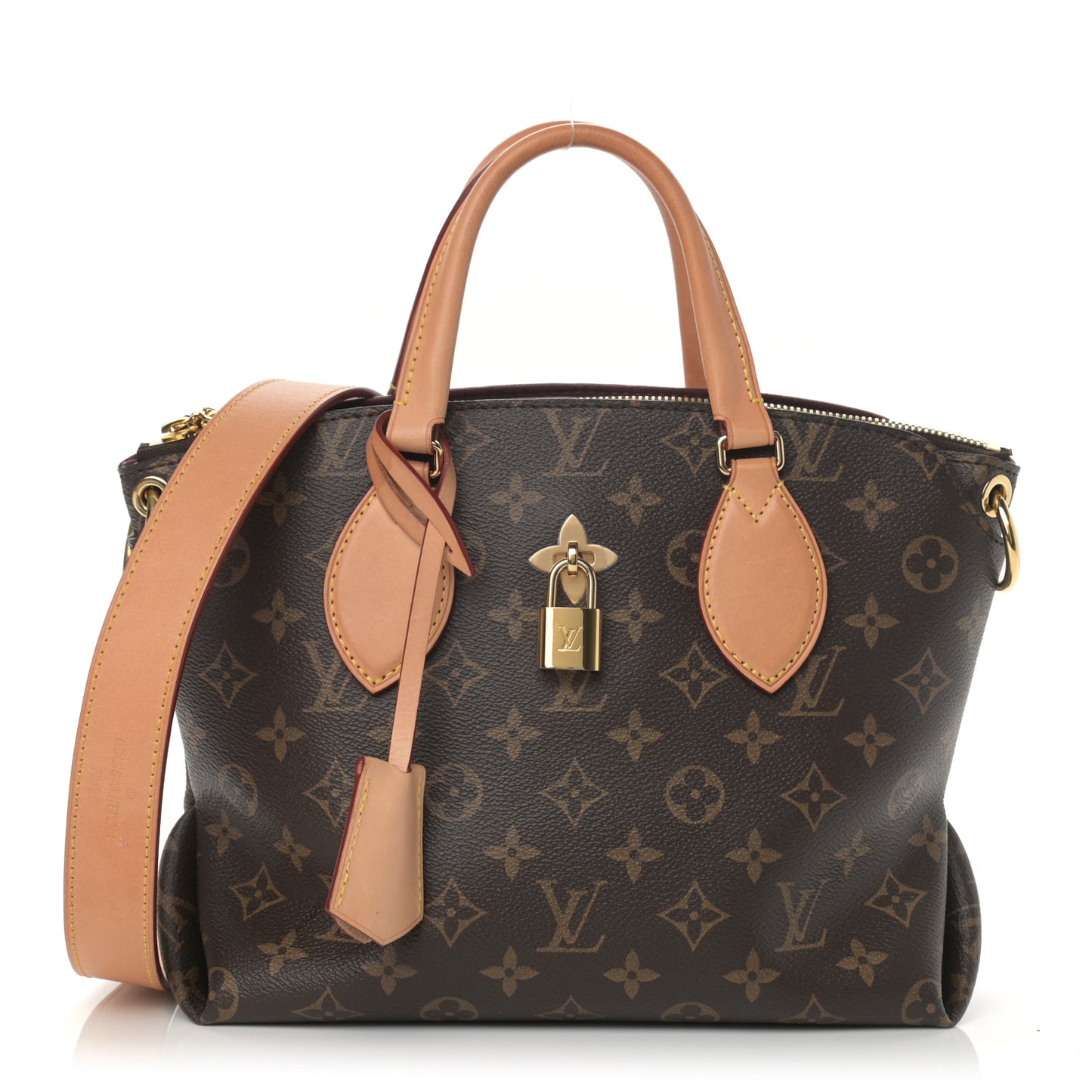 Monogram Flower Zipped Tote PM Beige