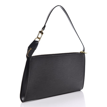 Louis Vuitton Epi Pochette Accessories 24 Black 3 of 9