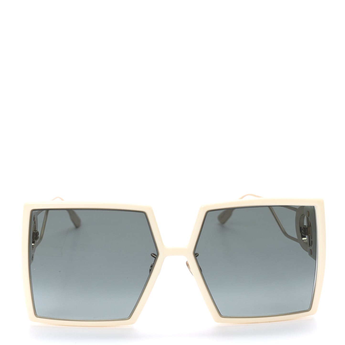 Square 30 Montaigne Sunglasses White