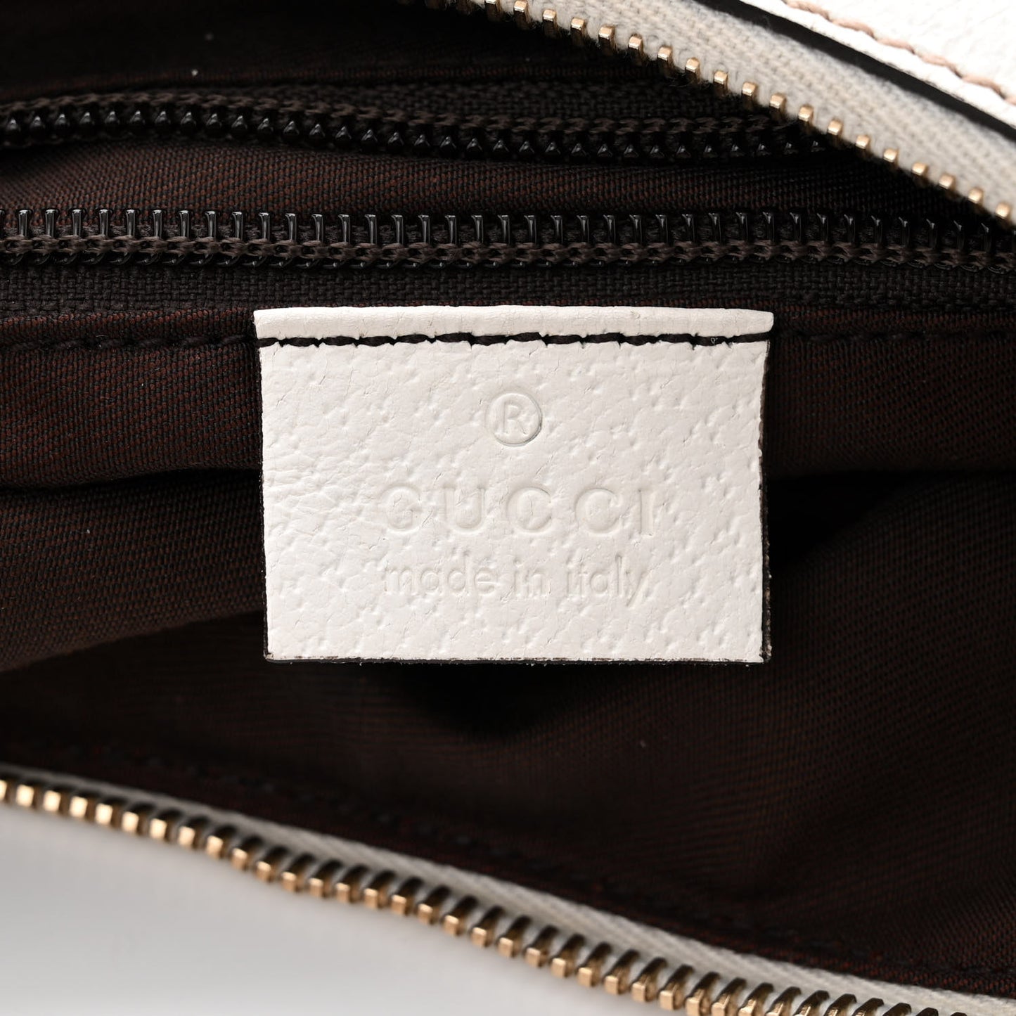 Monogram Medium Half Moon Hobo White