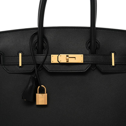 Hermes Madame Calfskin Birkin Sellier 30 Black 8 of 11