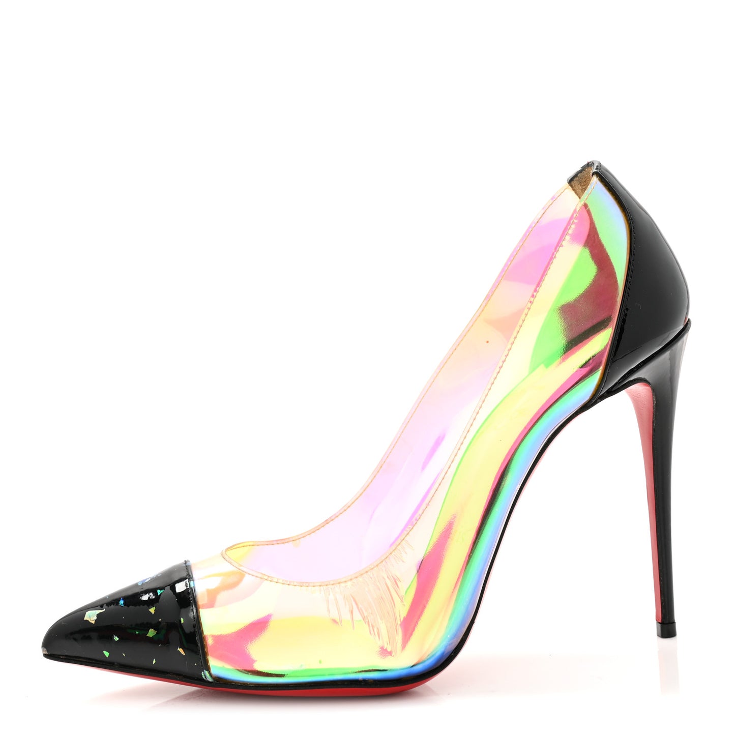 Disco PVC Hologram Debout 120 Pumps 39.5 Black Multicolor