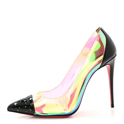 Christian Louboutin Disco PVC Hologram Debout 120 Pumps 39.5 Black Multicolor 1 of 11