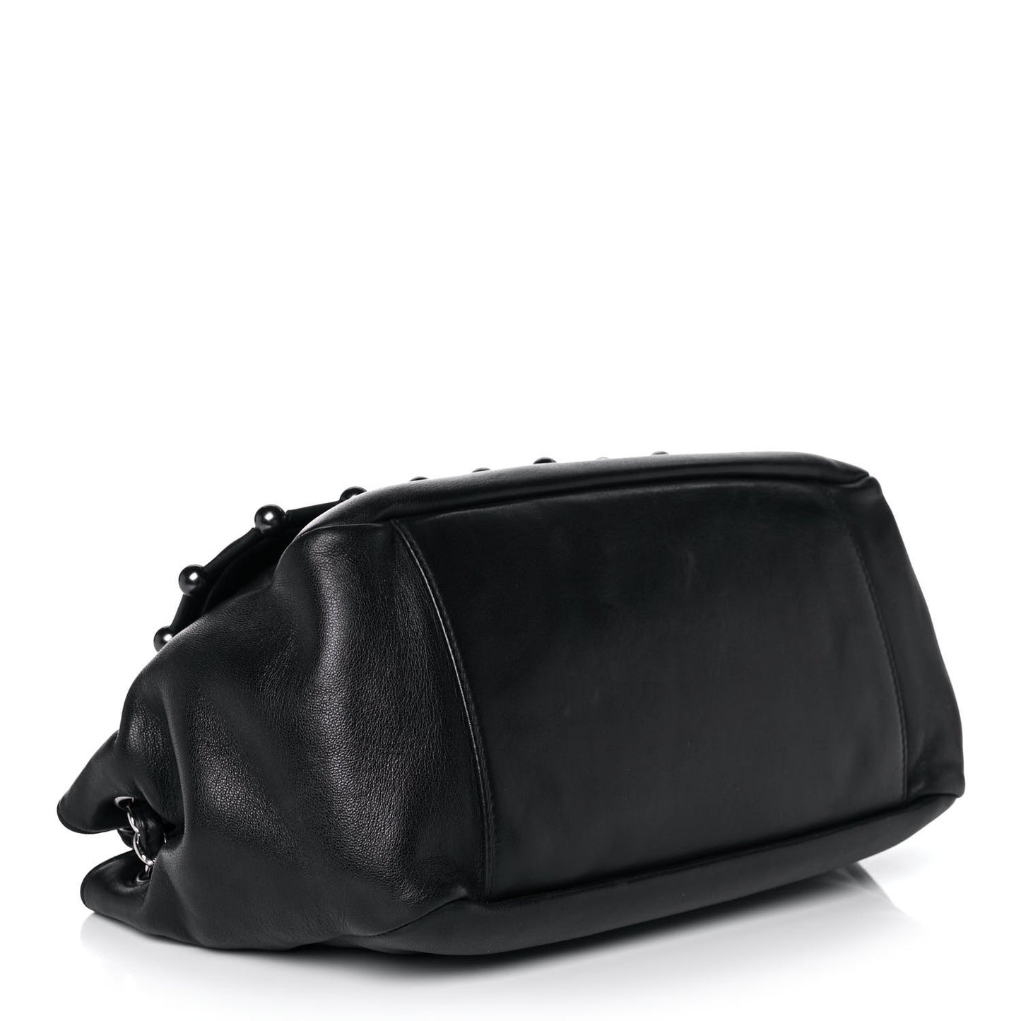 Lambskin Pearl Obsession Flap Black