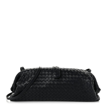 Bottega Veneta Nappa Intrecciato Maxi The Lauren 1980 Clutch Midnight 1 of 11