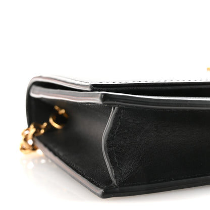 Saint Laurent Smooth Calfskin Classic Monogram Kate Tassel Chain Wallet Black 8 of 10