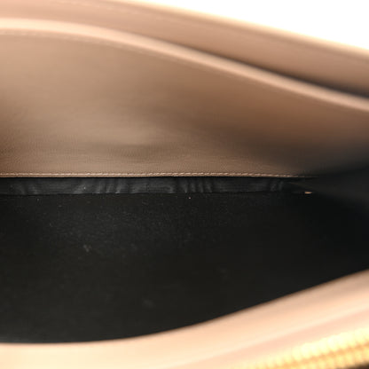 Saint Laurent Glossy Calfskin Monogram Chain Wallet Dark Beige 6 of 13