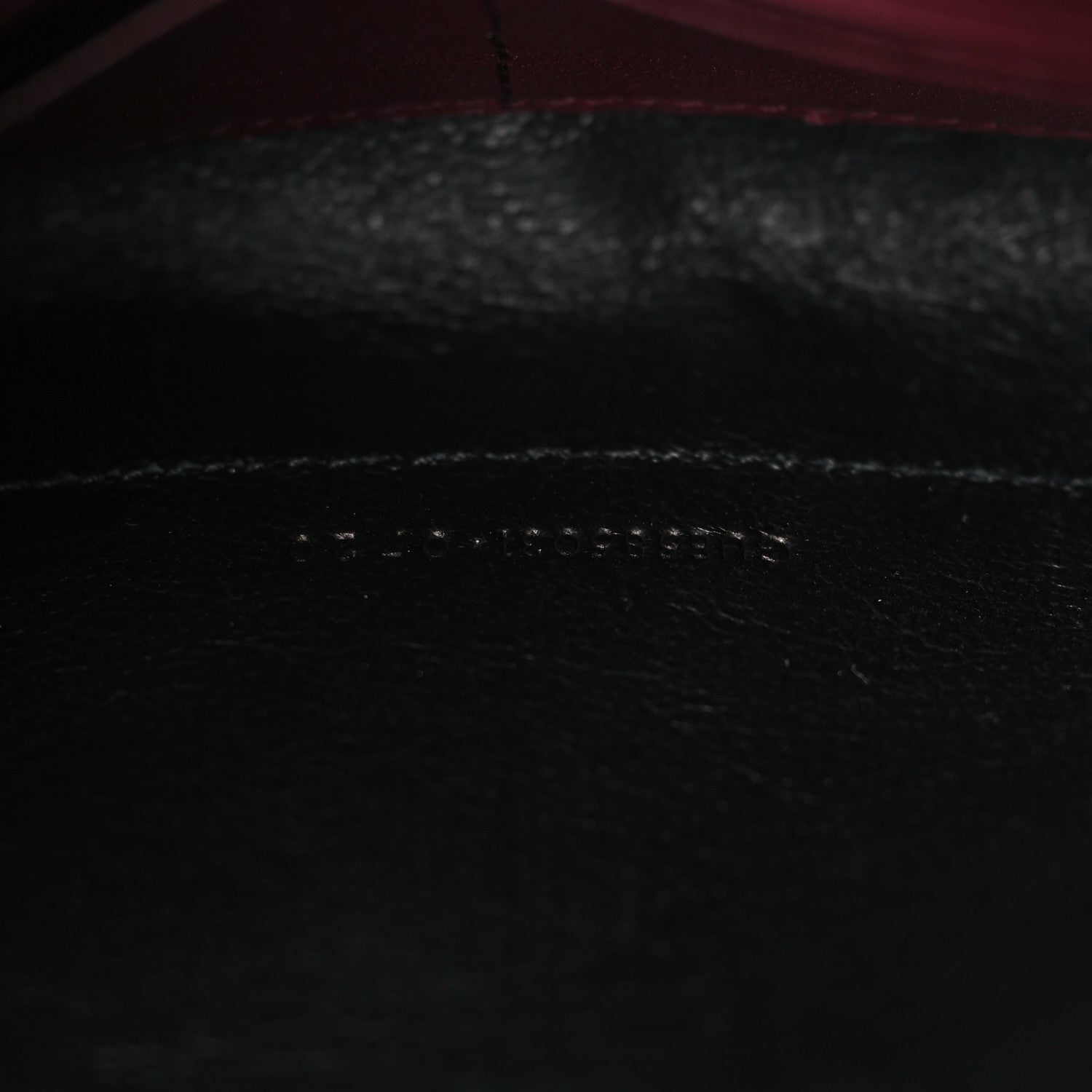 Saint Laurent Lambskin Diamond Quilted Angie Chain Bag Burgundy 7 of 9