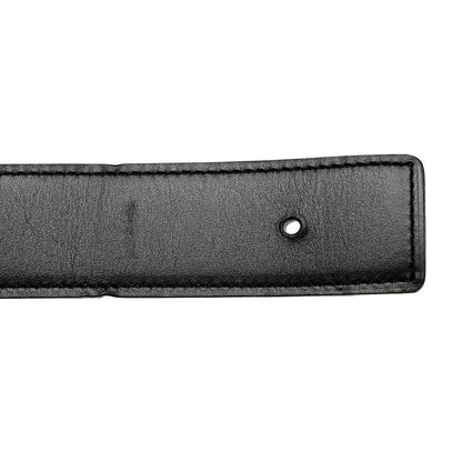 Hermes Box Togo 32mm Belt Strap 90 36 Black Etoupe 6 of 9
