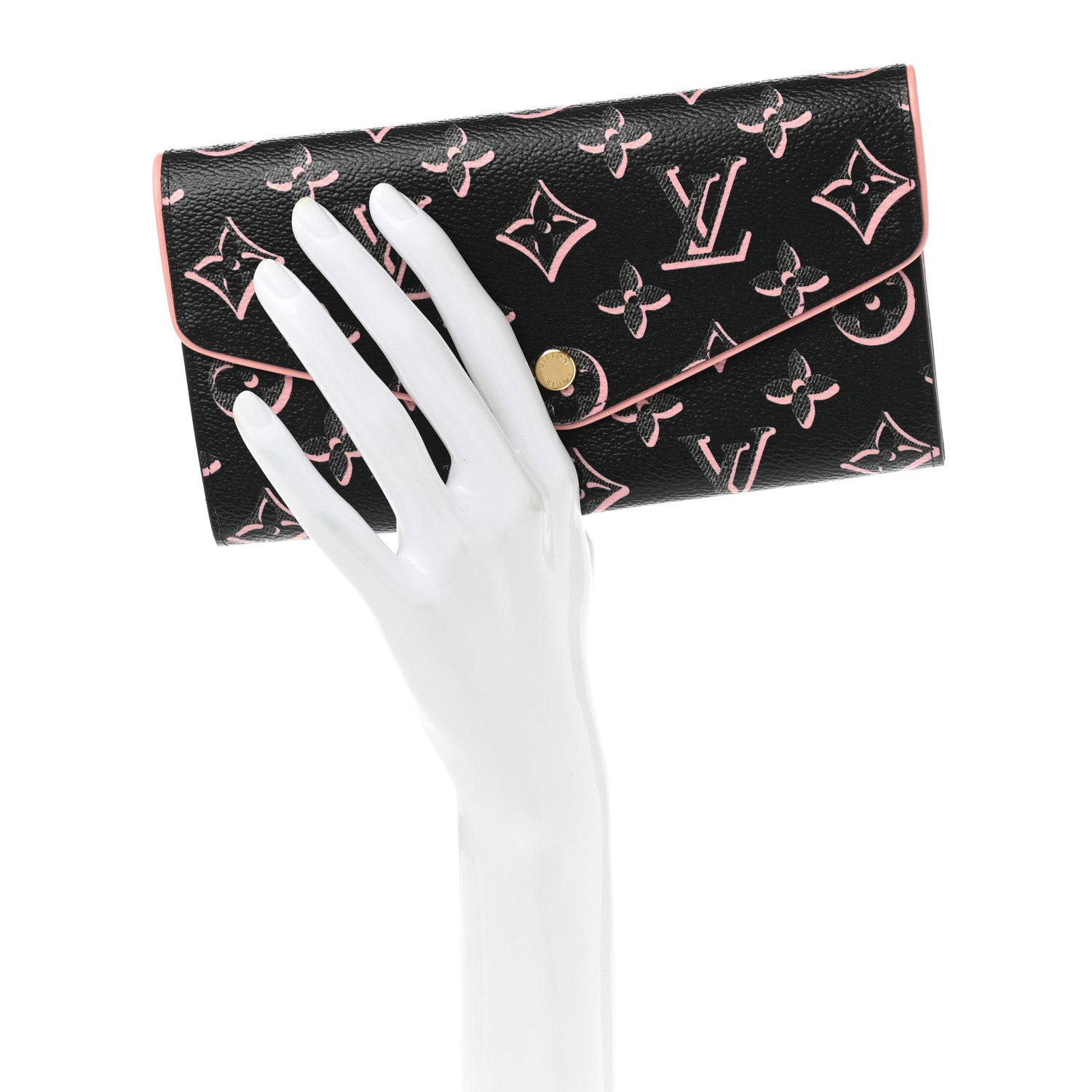 Louis Vuitton Monogram Fall For You Sarah Wallet Black 2 of 6