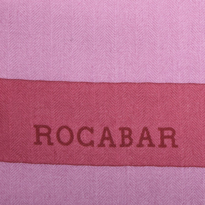 Hermes Cashmere Silk Rocabar Shawl 140 Rouge Rose Parme 2 of 5