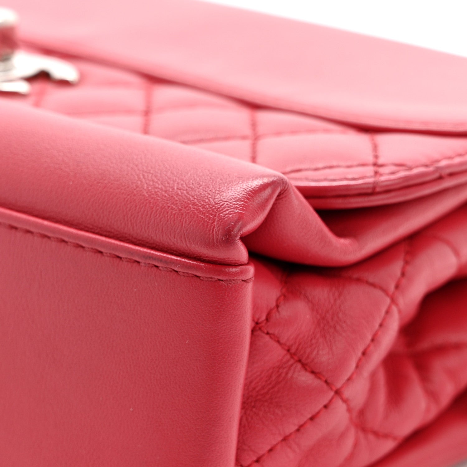 Chanel Calfskin Mini Tramezzo Flap Red 12 of 13