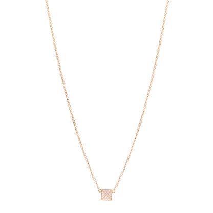 Hermes 18K Rose Gold Diamond Clou d'H Pendant Necklace 1 of 5