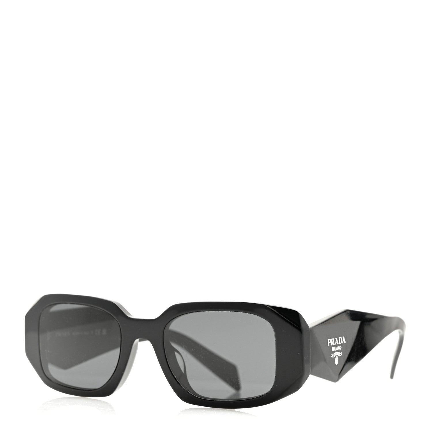 Prada Acetate Symbole Sunglasses SPR 17W Black 1 of 16