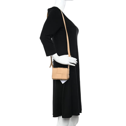 Bottega Veneta Lambskin Maxi Intreccio Candy Cassette Crossbody Bag Almond 2 of 10