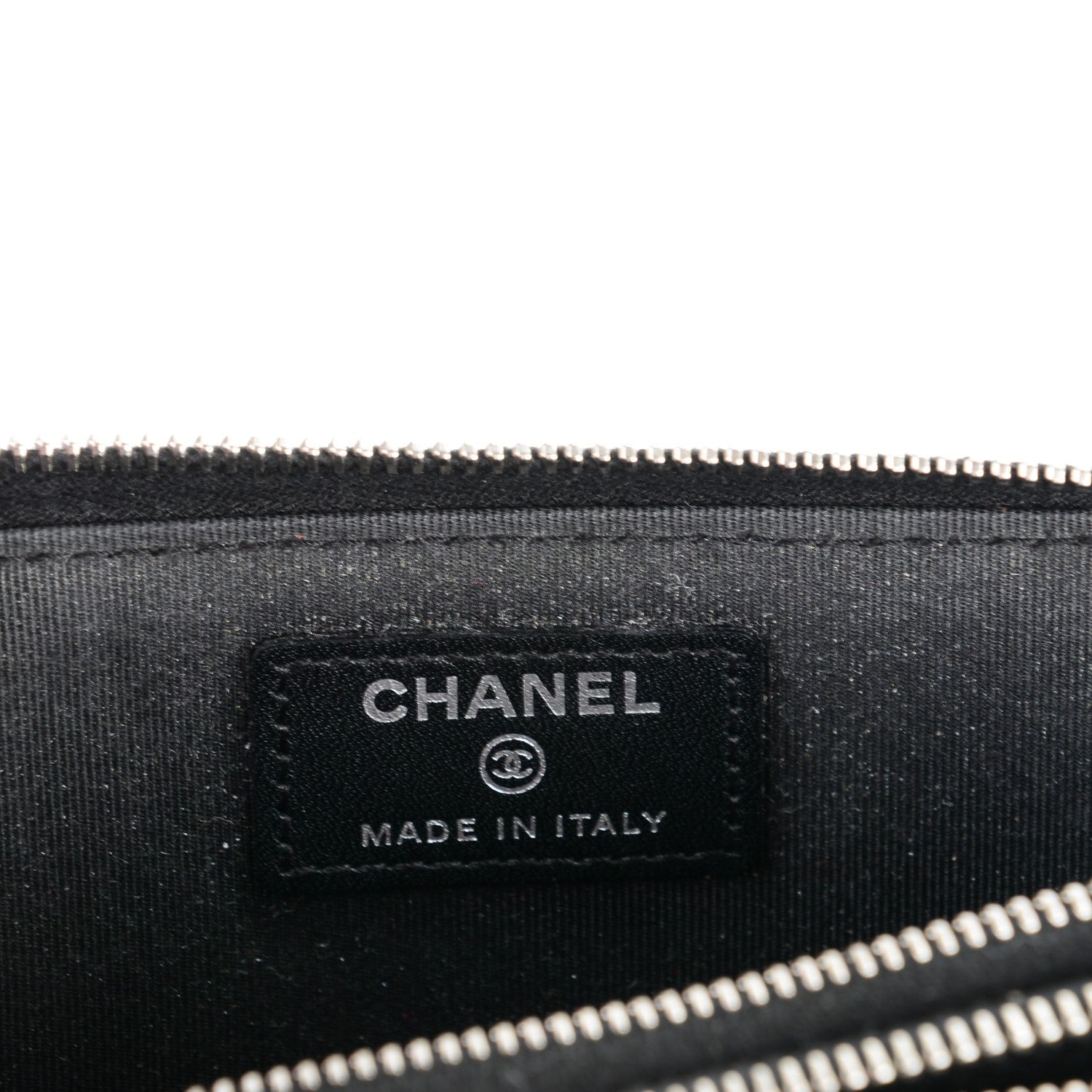 Chanel Patent Calfskin Quilted Zip Around Phone Holder Black 6 of 9