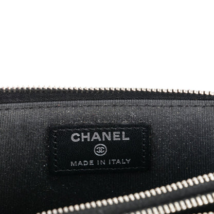 Chanel Patent Calfskin Quilted Zip Around Phone Holder Black 6 of 9