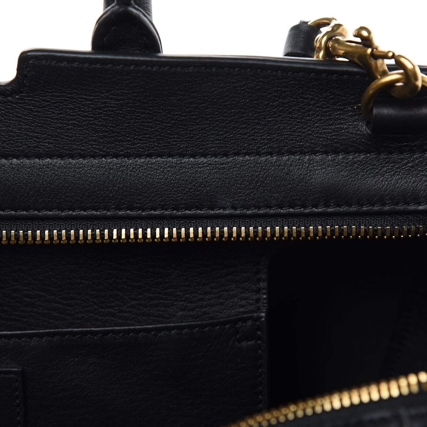Calfskin Suede Small Monogram Downtown Cabas Black