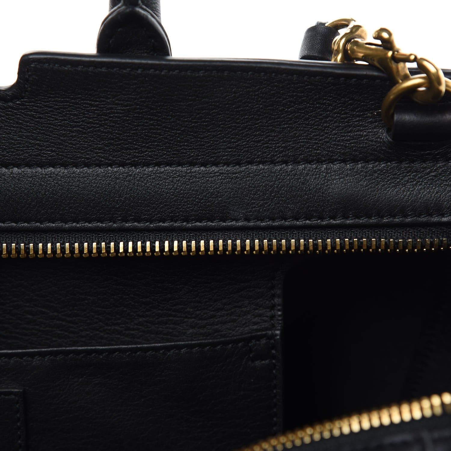 Saint Laurent Calfskin Suede Small Monogram Downtown Cabas Black 11 of 15