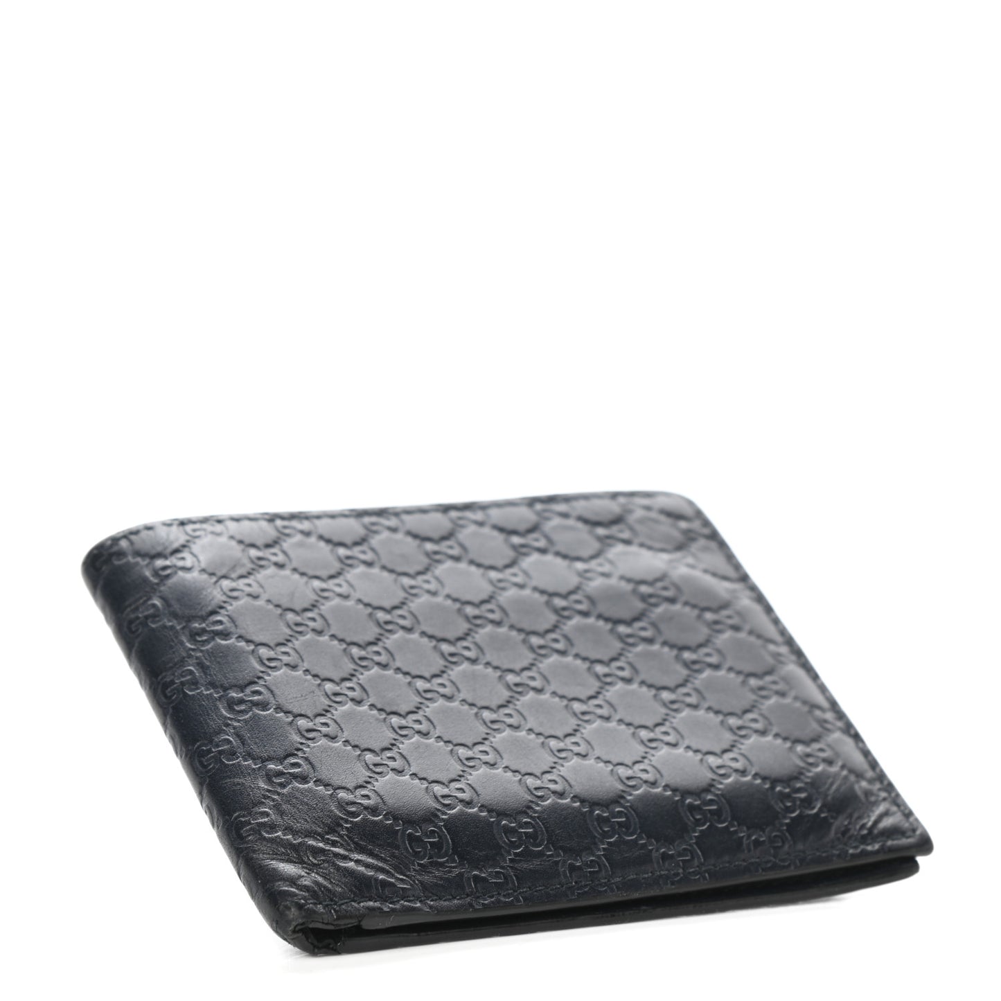 Microguccissima Bi-Fold Wallet Black