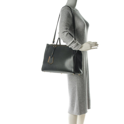 Fendi Vitello Elite Regular 2Jours Tote Black 2 of 8