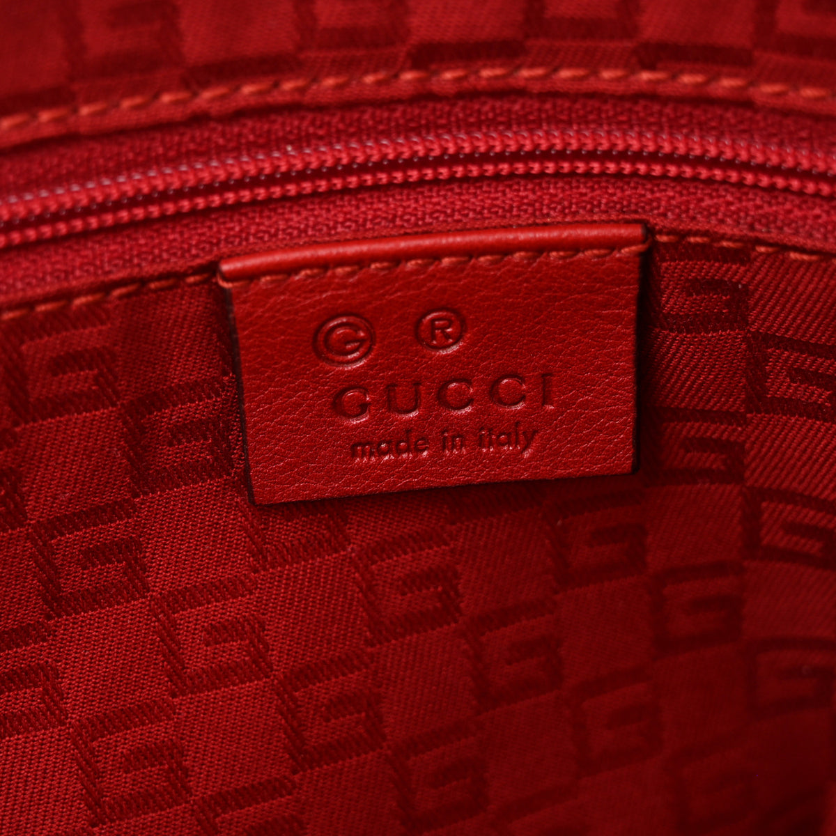 GG Plus Monogram Small Jolicoeur Tattoo Heart Tote Off White Red