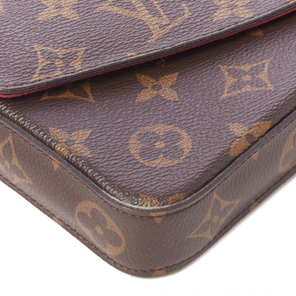 Louis Vuitton Monogram Pochette Felicie Chain Wallet Fuchsia 6 of 8