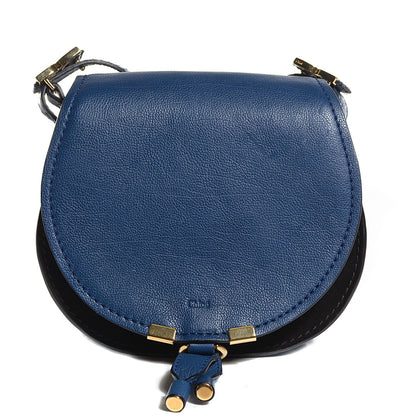 Chloe Calfskin Mini Marcie Nude Crossbody Bag Blue Velvet 1 of 9