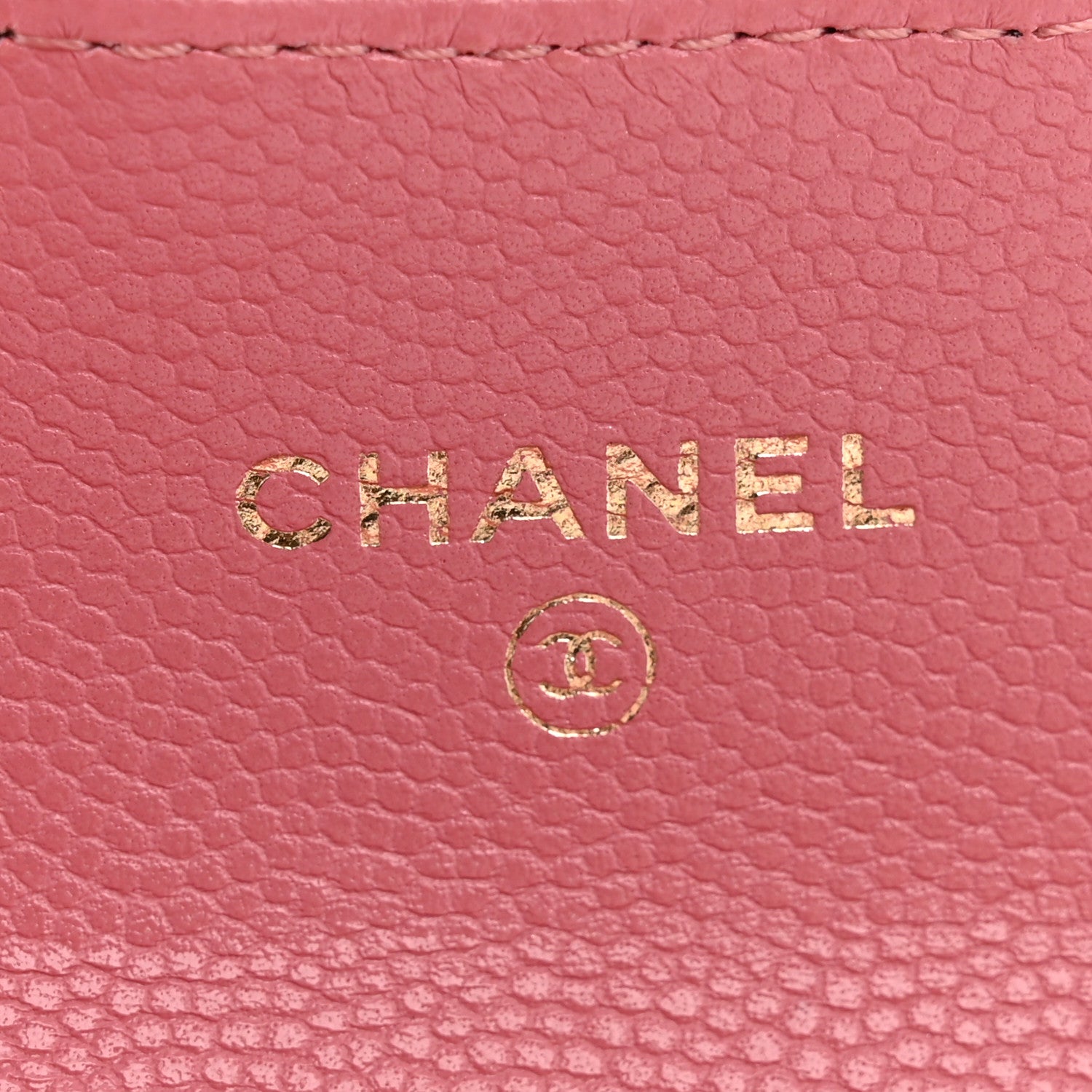 Chanel Caviar Quilted Flap Card Holder Wallet Pink 6 of 10