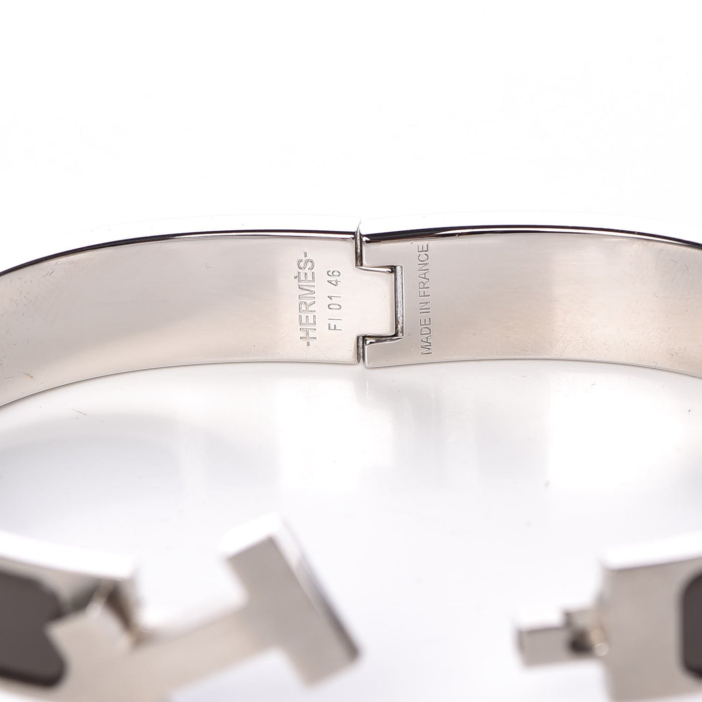 Matte Enamel Narrow Clic Clac HH Bracelet GM Etain