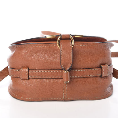 Chloe Calfskin Mini Marcie Nude Crossbody Bag Classic Tobacco 9 of 9