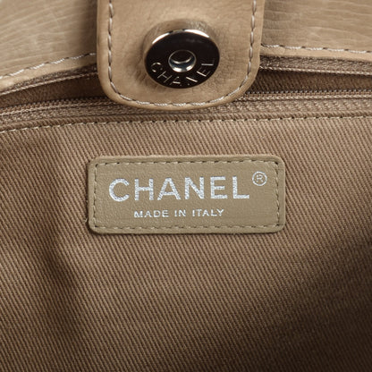 Chanel Washed Calfskin Large Hamptons Shopping Tote Beige 6 of 11