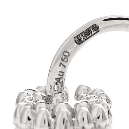 Gucci 18K White Gold Diamond Running G Single Earring 4 of 4