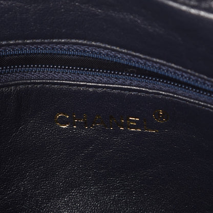 Chanel Lambskin Quilted Tassel Camera Case Navy 5 of 8