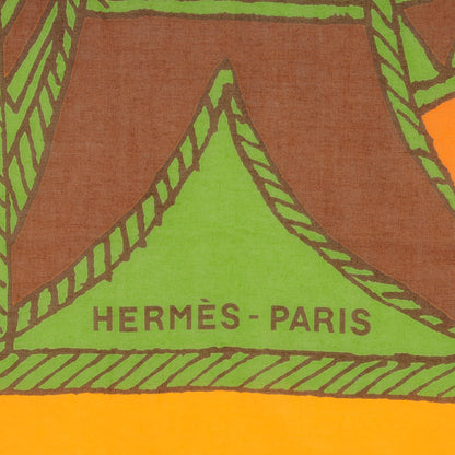 Hermes Printed Cotton Beach Pareo 3 of 5