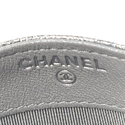 Chanel Metallic Caviar Quilted Card Holder Silver 6 of 12