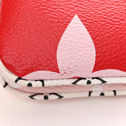 Louis Vuitton Monogram Giant Double Zip Pochette Rouge 12 of 13
