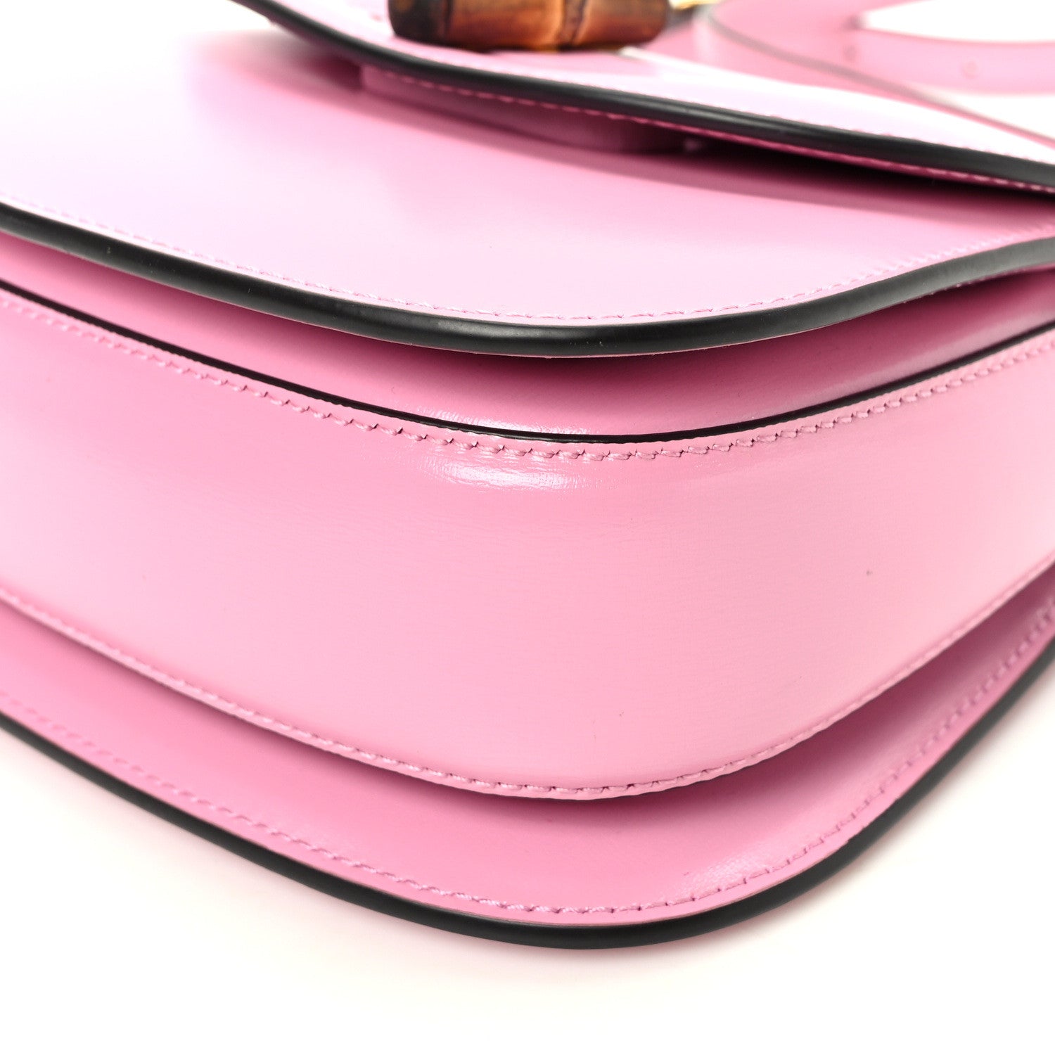 Gucci Boarded Dyana Lux Calfskin Web Mini Bamboo 1947 Top Handle Bag Nice Pink 10 of 10