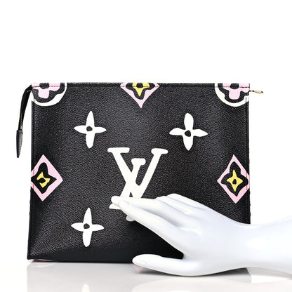 Louis Vuitton Monogram Giant Wild At Heart Toiletry Pouch 26 Black 2 of 10