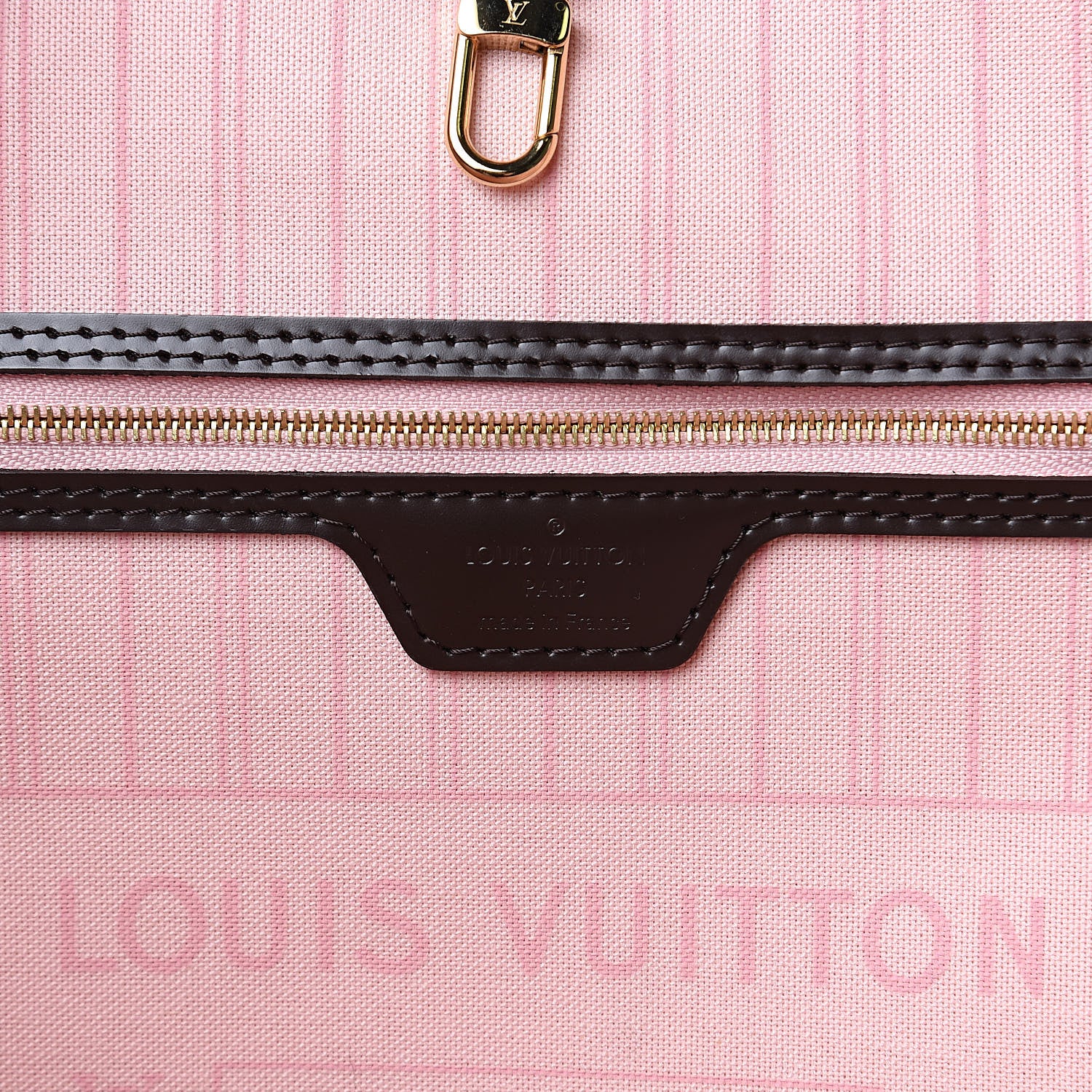 Louis Vuitton Damier Ebene Neo Neverfull MM Rose Ballerine 6 of 10