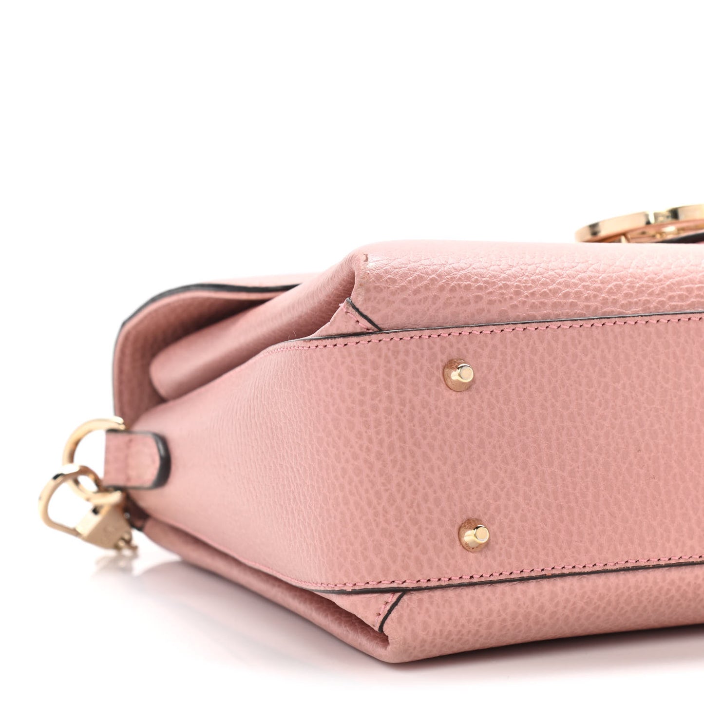 Dollar Calfskin Interlocking G Top Handle Shoulder Bag Soft Pink