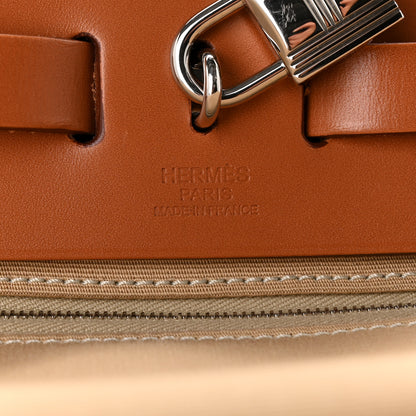 Hermes Vache Hunter Toile Officier Herbag Zip PM 31 Trench Fauve 7 of 12