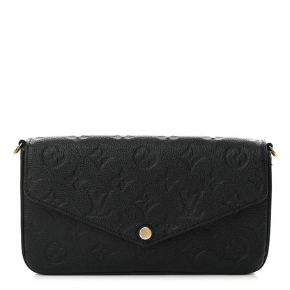 Louis Vuitton Empreinte Pochette Felicie Chain Wallet Black 1 of 17