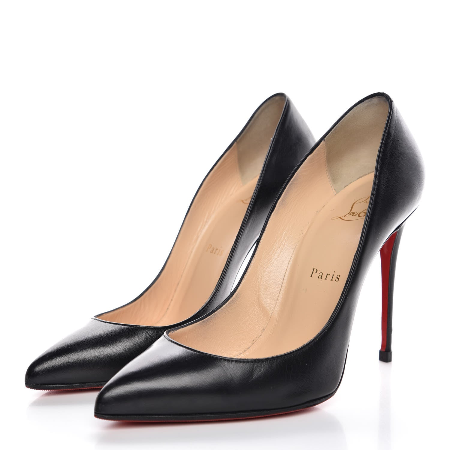 Christian Louboutin Shiny Nappa Pigalle Follies 100 Pumps 37 Black 3 of 17
