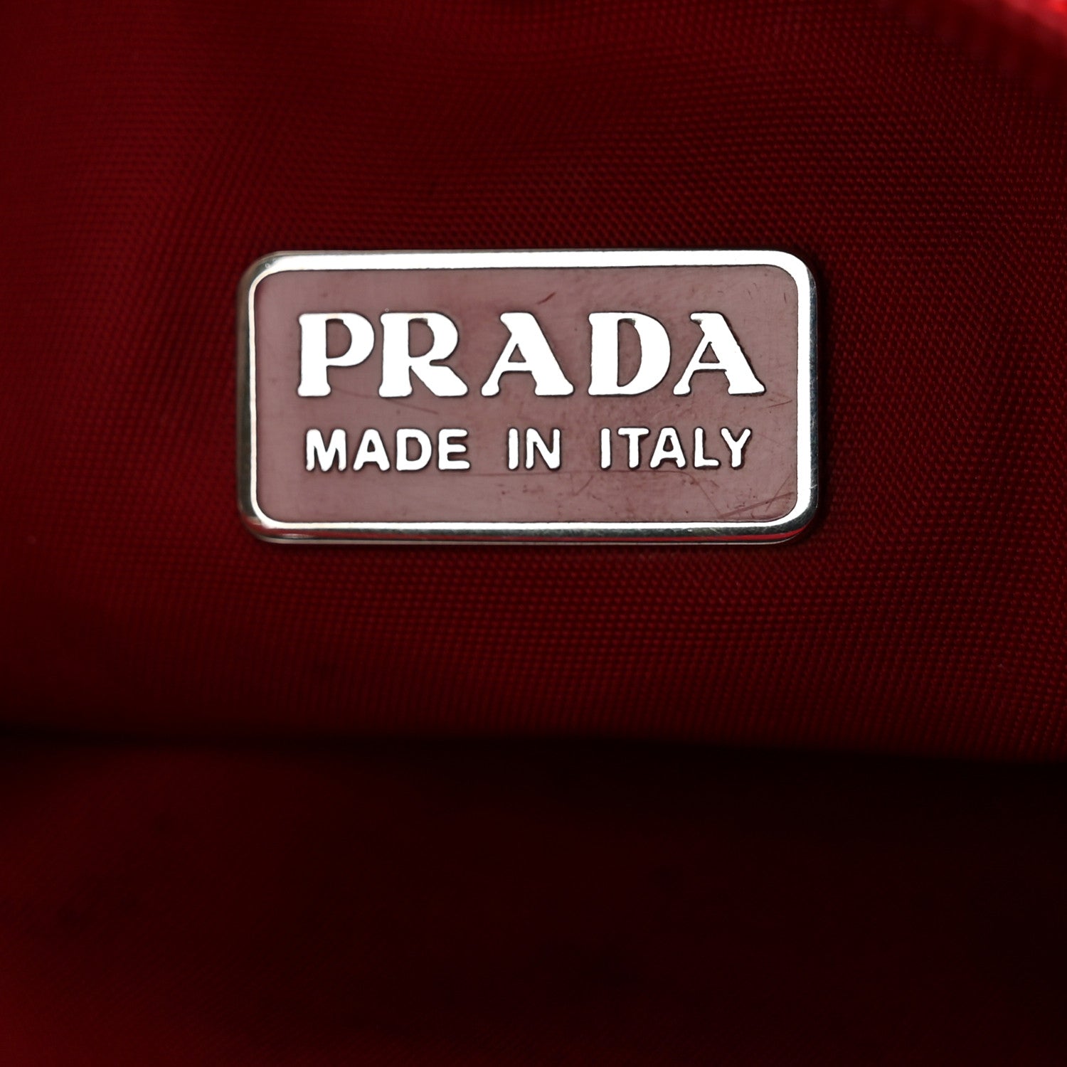 Prada Tessuto Nylon Mini Re-Edition 2000 Bag Rosso 6 of 12