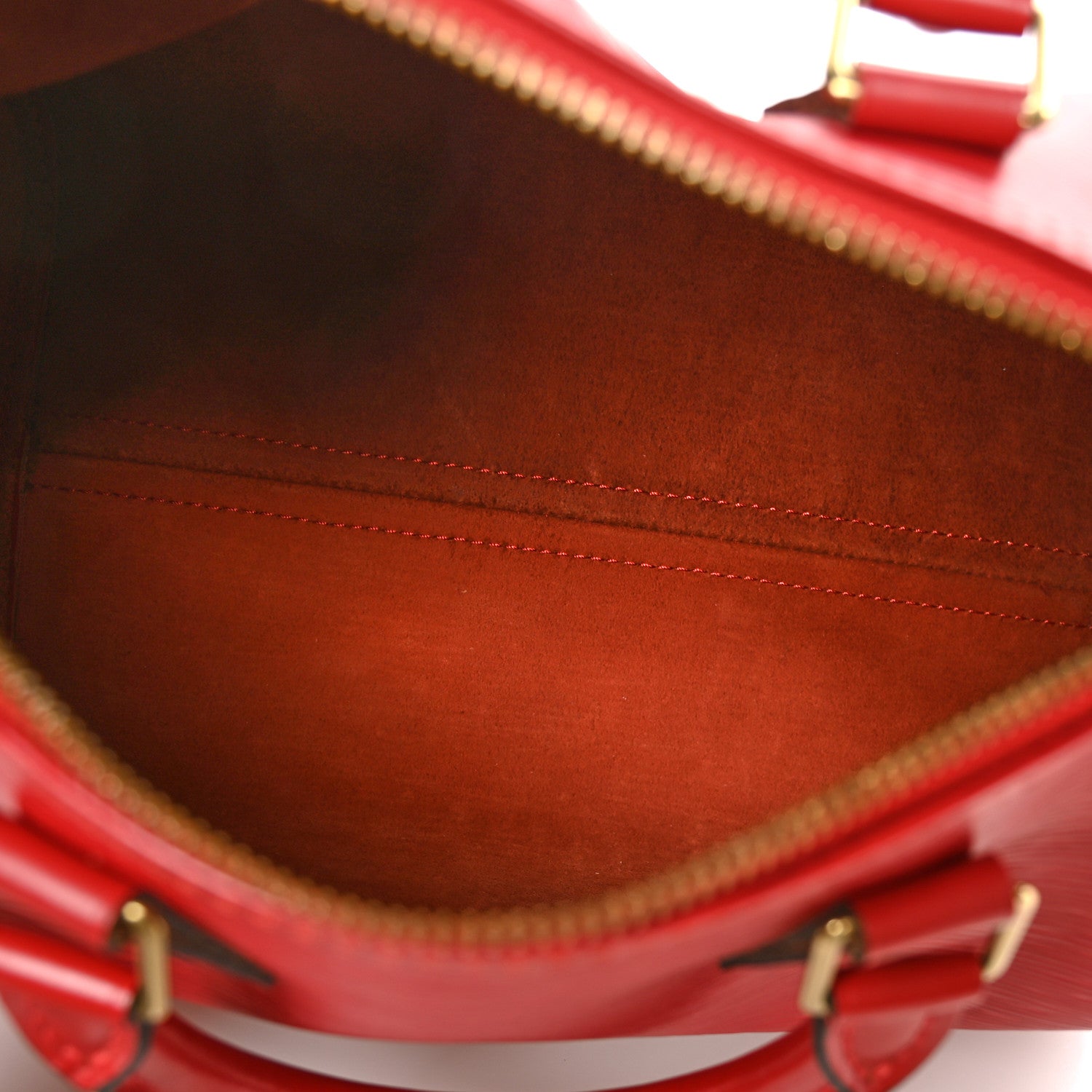 Louis Vuitton Epi Speedy 25 Castillan Red 5 of 6